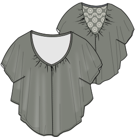 Fashion sewing patterns for LADIES T-Shirts T-Shirt 725